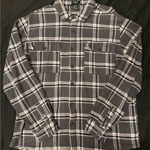 Forever 21 Charcoal Plaid Shirt